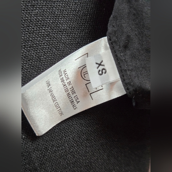 Fe Noel Statement Sleeve Poet Shirt Black XS Japanese Cotton Sculptural Back - Picture 15 of 15